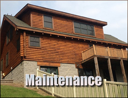  Jonas Ridge, North Carolina Log Home Maintenance